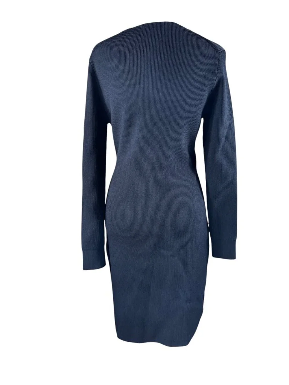 LIke new J. Crew Black & Cream BN155 Knit Dress Size Medium - Picture 6 of 13